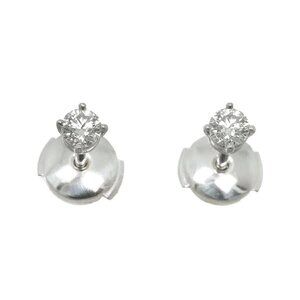 TIFFANY Co. Diamond Earrings Pierced Pt 90282510